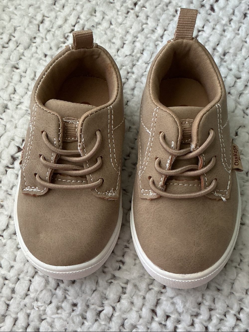 OshKosh B'gosh Toddler Tan Faux Suede Slip-On Sneakers